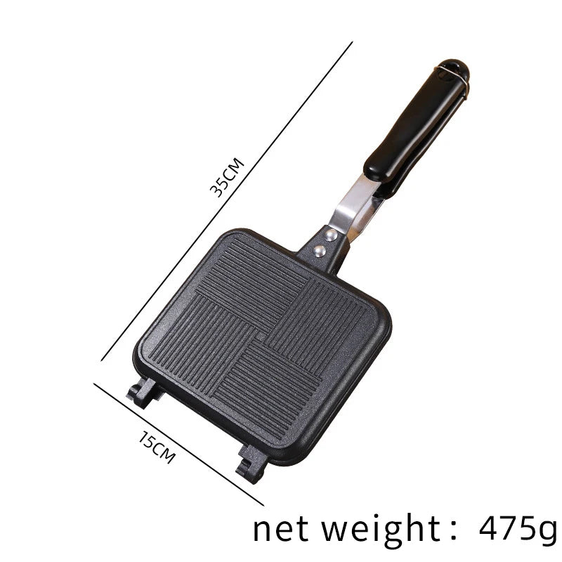 Frying Pan Sandwich Pan Mold Non-stick Double-sided Frying Pan Household Breakfast Egg Pan Waffle Sandwich Maker