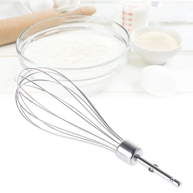 Stainless Steel Egg Beater Stainless Whisk Kitchen Wire Balloon Whisk Milk Egg Beater Egg Mixing Electric Hand Mixer Beaters