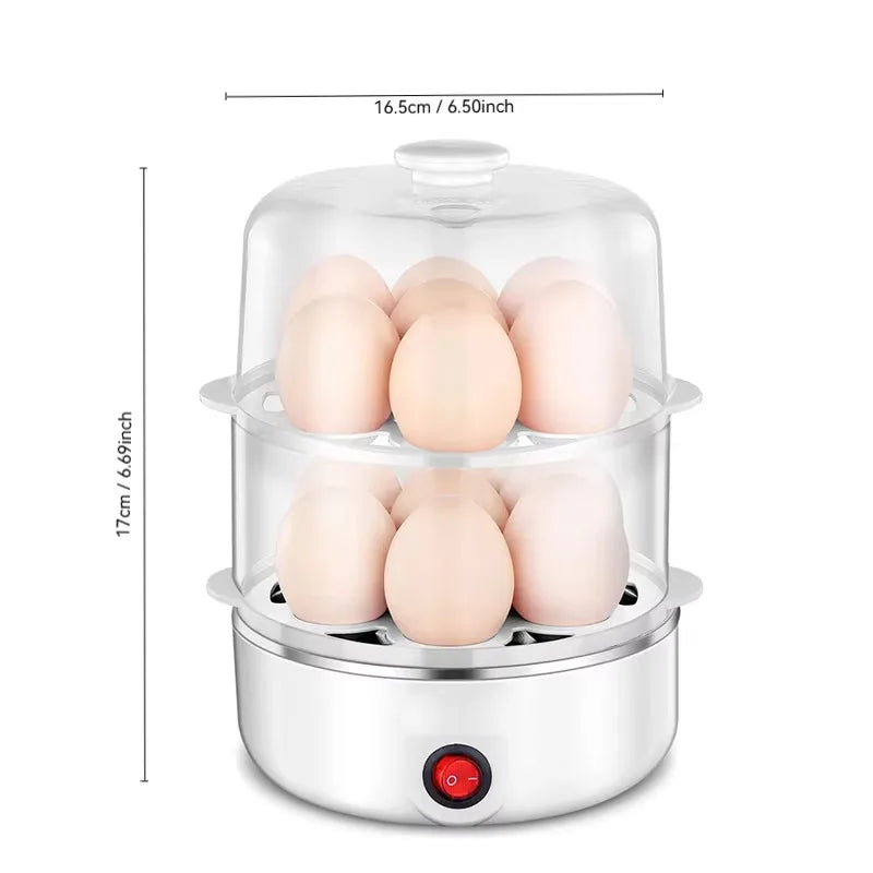 Dual-Layer Microwave Egg Cooker Easy Kitchen Boiler for Boiling Eggs Versatile Tool for Quick and Convenient Cooking