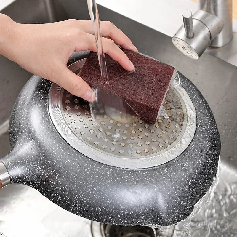 1/10Pcs Esponja para Quitar Óxido Borrador de Carborundo Cepillo de Limpieza Doméstico Esponjas de Fregar Desincrustantes para Frotar Ollas Utensilios de Cocina