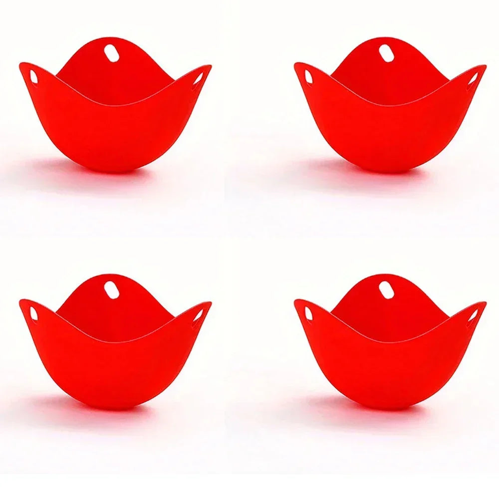 Silicone Egg Liquid Boiling Cup With Annular Stent Non-Stick Egg Liquid Cup Is Suitable For Air Fryer Oven Stove Boiled Egg Cake
