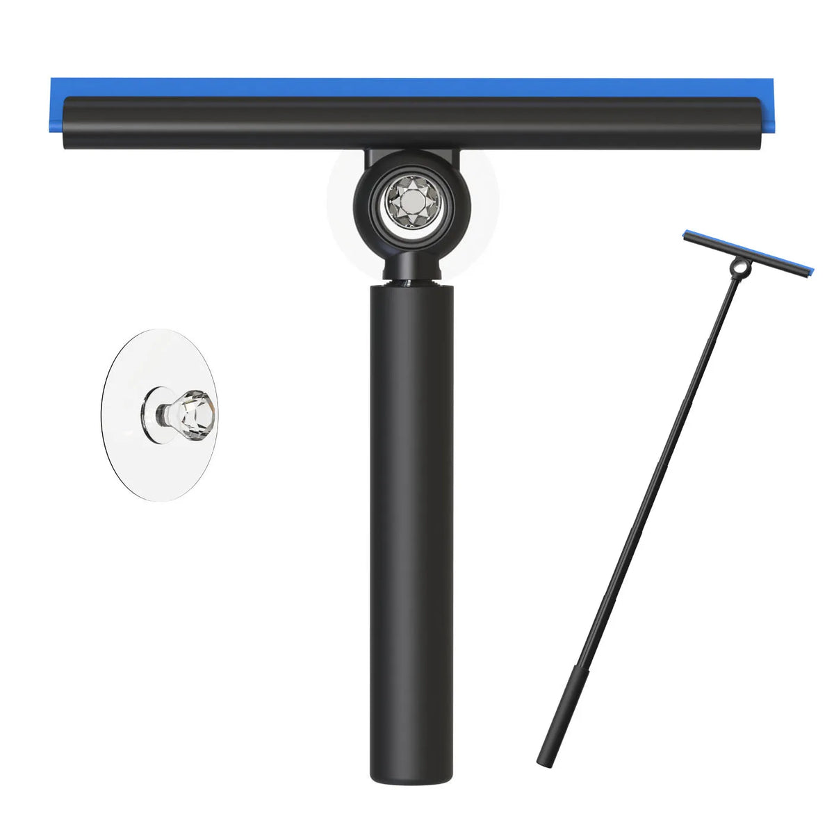 EHOMGUI Shower Squeegee for Glass Door Wiper Scraper Cleaner with Telescopic Handle Bathroom Mirror Wiper Scraper Glass Cleaning