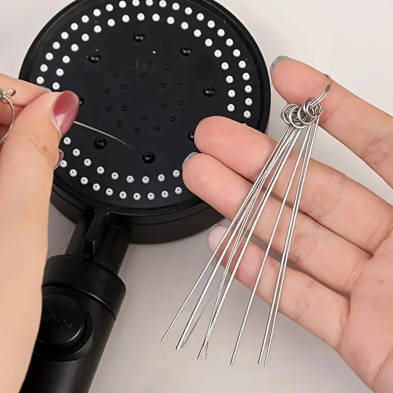Kit de 10 Agujas de Limpieza de Acero Inoxidable para Quemadores de Estufas de Gas, Cabezales de Ducha y Desagües   Steel Cleaning Needle Shower Heads of Various Sizes, Gas Stove Outlets, Wipers, Sewer Cleaning Kit Tools