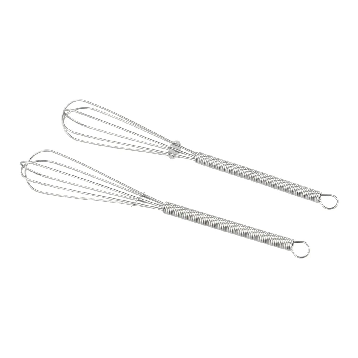 2PCS Mini Small Stainless Steel Balloon Wire Whisk Set Whip Mix Stir Beat Manual Hand Mixer Self Turning Egg Stirrer Kitchen Acc