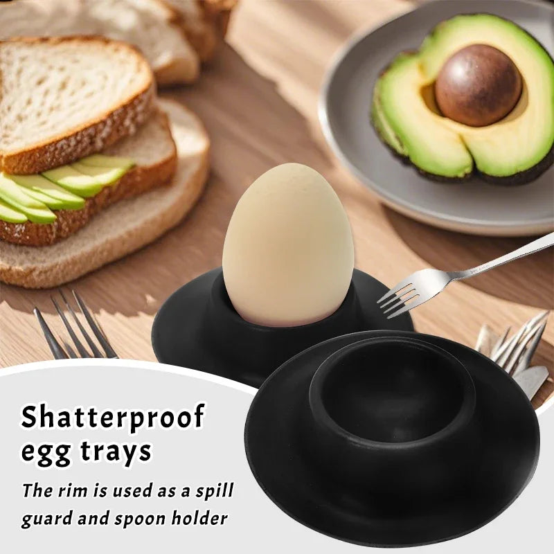 Soft Boiled Egg Holder Egg Cup Stackable Egg Coddler Cups With Base For Serving Breakfast Brunch Kitchen Table Decor