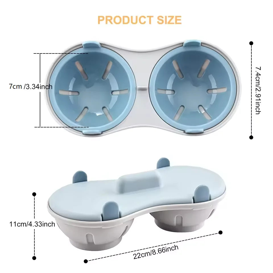 Microwave Egg Poacher Efficient Microwave Double Egg Poacher Cook Poached Eggs with Detachable Drain Basket Heat Kitchen Tool