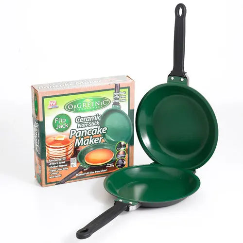 Double Sided Folding Non Stick Frying Pan, Breakfast Pan, Waffle and Cake Frying Pan, Kitchen Tools, New Kitchen Accessories