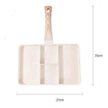 Non-Stick 4-Section Frypan for Cooking Steaks, Fish, Eggs, Omelets on Gas and Induction Cooktops