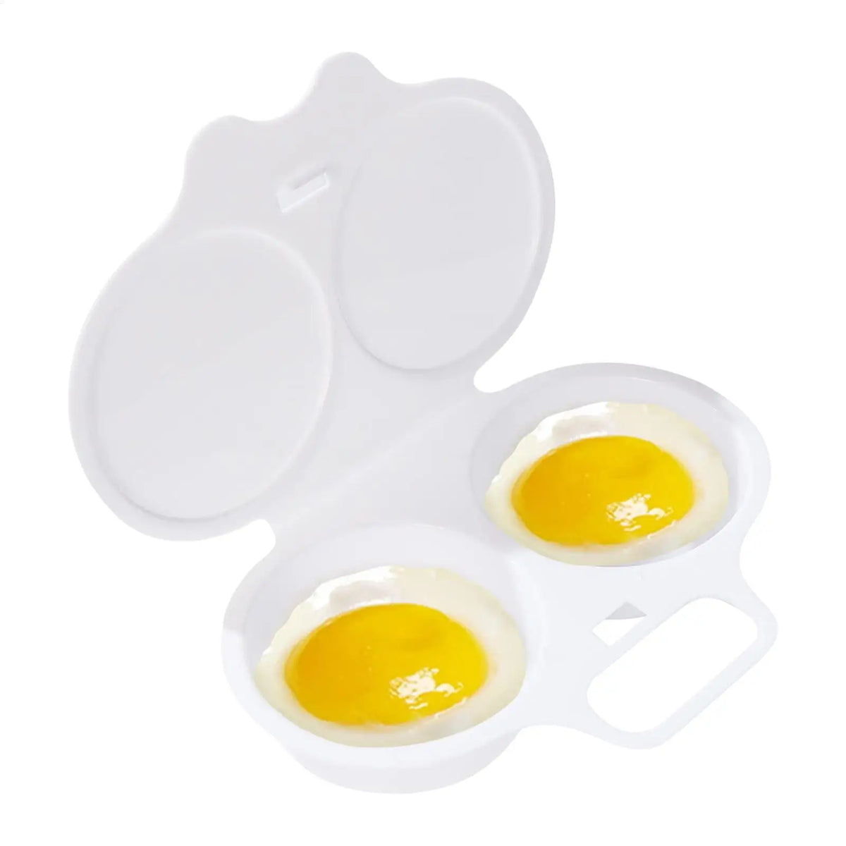 Microwave Cooking Eggs Steamer Kitchen Egg Maker 2 Eggs Capacity Round Steamer Microwave Egg Boiler Poacher
