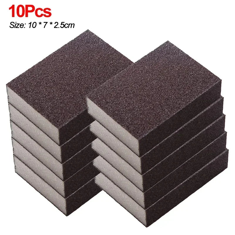 1/10Pcs Esponja para Quitar Óxido Borrador de Carborundo Cepillo de Limpieza Doméstico Esponjas de Fregar Desincrustantes para Frotar Ollas Utensilios de Cocina