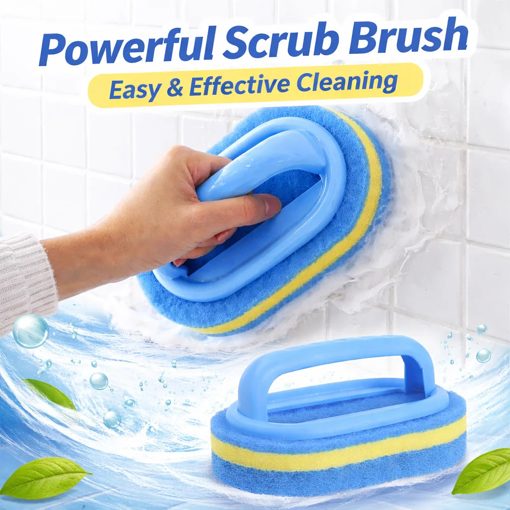 Cepillo de limpieza para el hogar con mango, jabón para platos, baño, cocina, bañera, esponja gruesa para fregar, toallita, herramientas duraderas, accesorios para el hogar