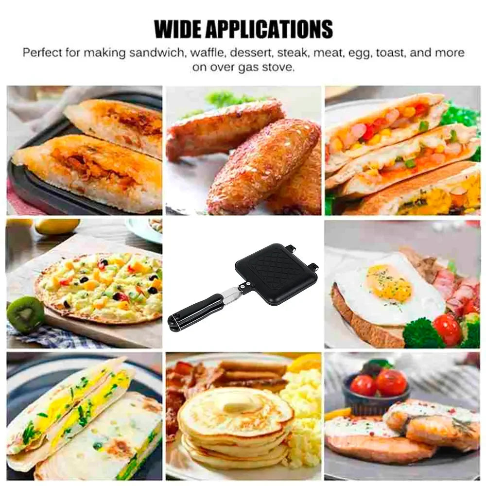 Frying Pan Sandwich Pan Mold Non-stick Double-sided Frying Pan Household Breakfast Egg Pan Waffle Sandwich Maker