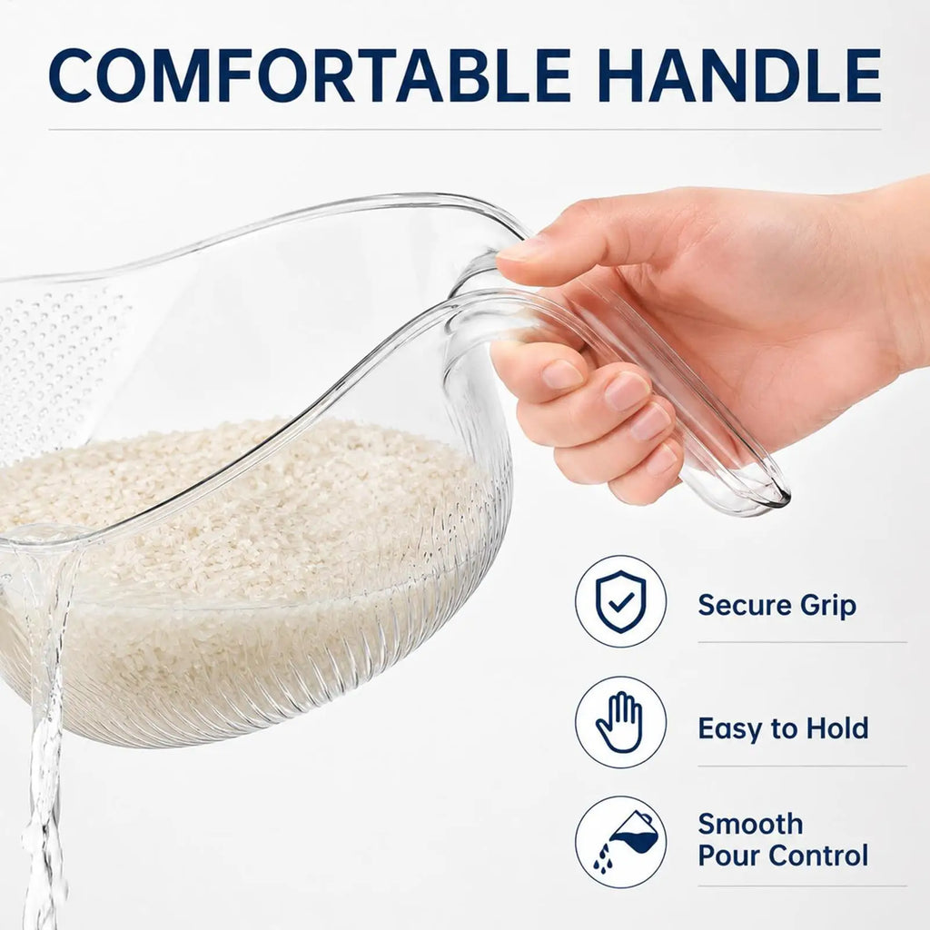 Cesto de drenaje para arroz, lavador de arroz, cuenco colador de arroz, colador de frutas y verduras, cesta de drenaje para fregadero de verduras
