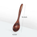Cucharas de madera ecológicas de estilo japonés, cuchara de café antiquemaduras para té, postre, herramientas de cocina, cuchara de sopa