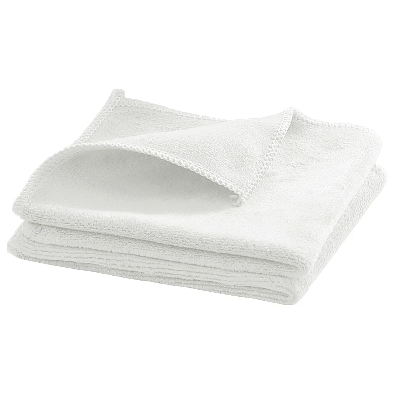 Toallas de limpieza de 6/12 unidades, paños de limpieza de microfibra engrosada, paños de limpieza para el hogar, toallas de limpieza para cocina y baño, súper fuerte eliminación de manchas, doble uso para seco y húmedo, toallas de cocina de secado rápido