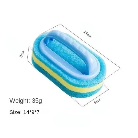 Cepillo de limpieza para el hogar con mango, jabón para platos, baño, cocina, bañera, esponja gruesa para fregar, toallita, herramientas duraderas, accesorios para el hogar