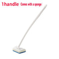 Cepillo de limpieza de esponja para baño, herramienta multifuncional, mango largo extraíble, cepillos para suelo de hogar y bañera, cepillo para azulejos de cerámica