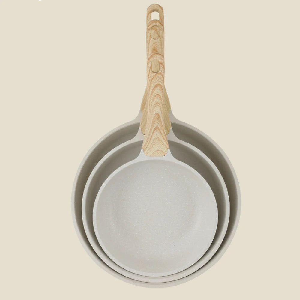 Non-stick Wok Frying Pan Ceramic Pot Medical stone Induction Gas Stove Universal Cookware Steak Cooking Saucepan Nonstick Pan