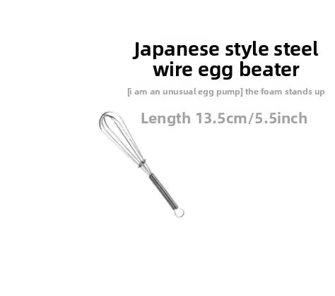 1PCS Multifunctional Rotary Manual Egg Beater Mixer Kitchen Egg Whisk Bake Tool Egg Agitator Stainless Steel Kitchen Accessories