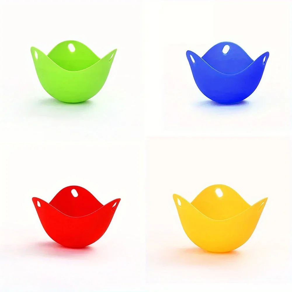 Silicone Egg Liquid Boiling Cup With Annular Stent Non-Stick Egg Liquid Cup Is Suitable For Air Fryer Oven Stove Boiled Egg Cake