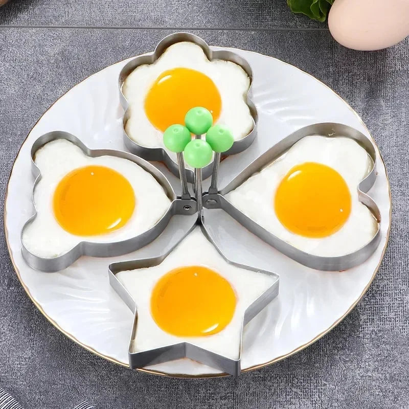 1-5 Loaded Baked Omelet Mold Cartoon Cake Diy Model Home Poached Egg Love Breakfast Abrasive Baking