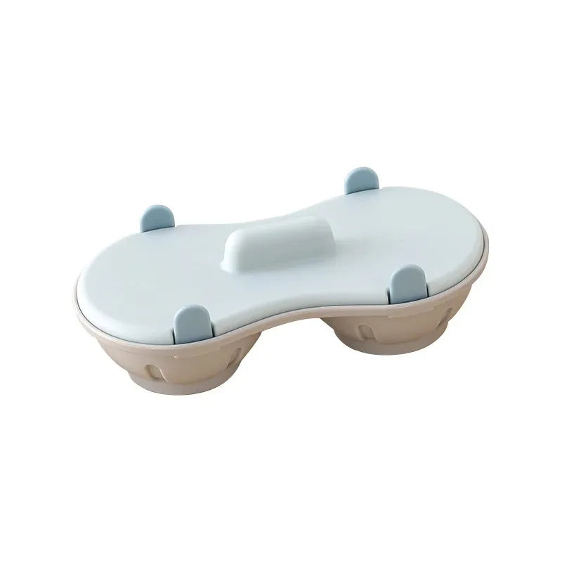 Microwave Egg Poacher Efficient Microwave Double Egg Poacher Cook Poached Eggs with Detachable Drain Basket Heat for Kitchen
